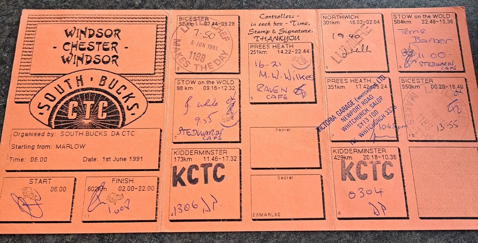 Windsor Chester Windsor 1991 brevet card